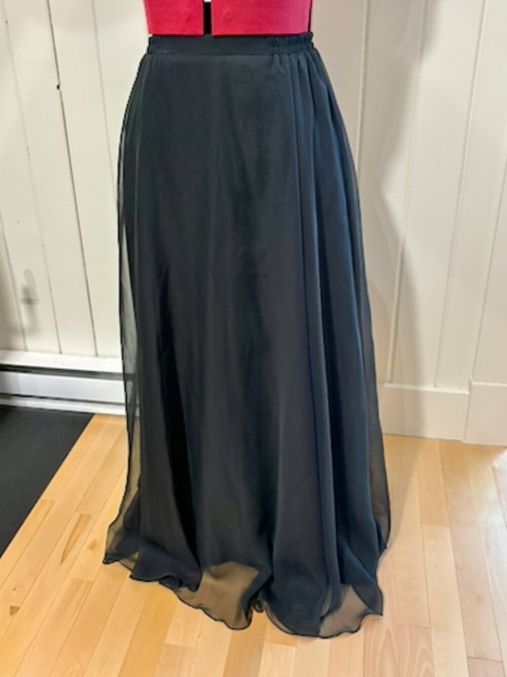 Vintage Floor Length Black Gothic Skirt